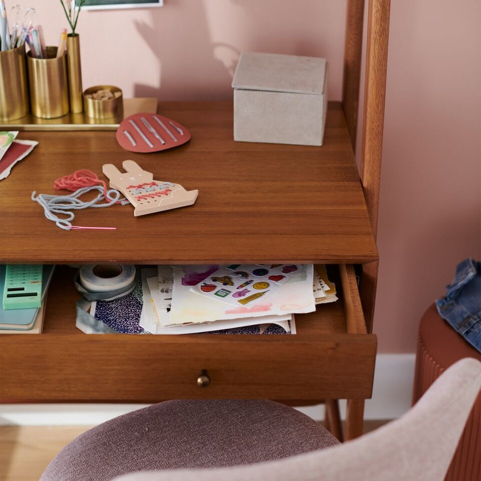 MidCentury Wall Desk (97 cm) west elm Australia